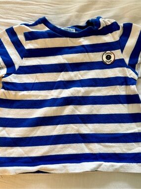 Jacadi Paris Nautical Striped Toddler Shirt - 24 Months